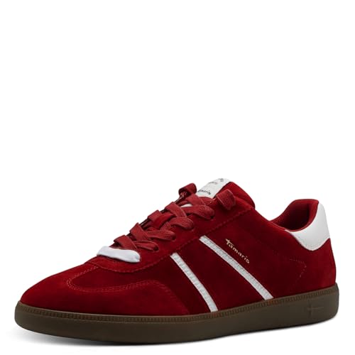 Tamaris Damen Low-Top Sneaker, Frauen Halbschuhe,Sportschuhe,Freizeitschuhe,Turnschuhe,Laufschuhe,Freizeit,sportlich,Halbschuhe,Merlot,42 EU von Tamaris