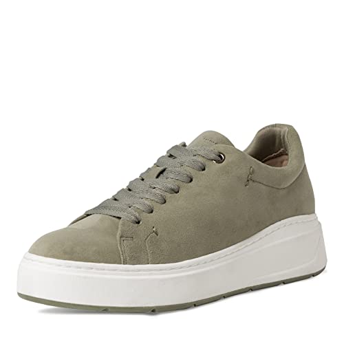 Tamaris Damen Low-Top Sneaker, Frauen Halbschuhe,Wechselfußbett,Comfort Lining,Laufschuhe,schnürschuhe,schnürer,Lady,Pistacchio,37 EU / 4 UK von Tamaris