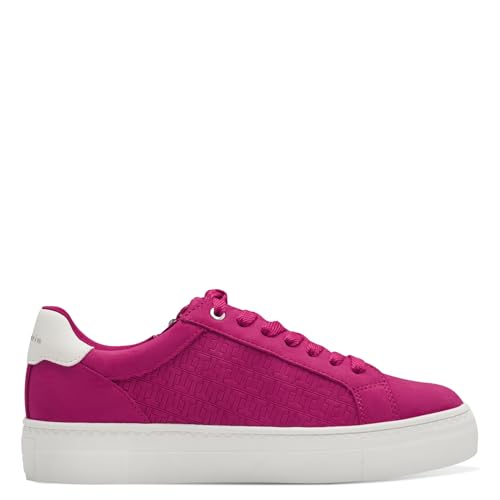 Tamaris Damen Low-Top Sneaker, Frauen Halbschuhe,Wechselfußbett,Strassenschuhe,Sportschuhe,Freizeitschuhe,Turnschuhe,Laufschuhe,Fuxia,36 EU von Tamaris