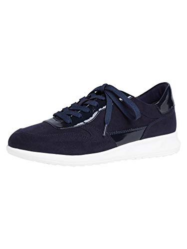 Tamaris Damen Low-Top Sneaker, Frauen Halbschuhe,lose Einlage,Ladies,Women's,Woman,schnürschuhe,schnürer,Halbschuhe,keil,Wedge,Navy,38 EU / 5 UK von Tamaris