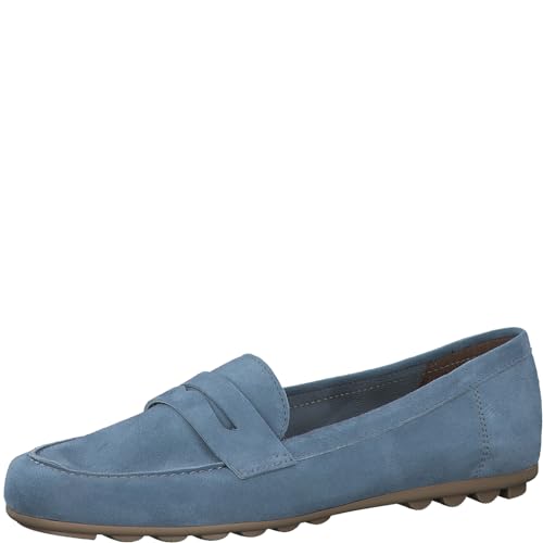 Tamaris Damen Moccassins Leder; LIGHT BLUE/blau; 36 EU von Tamaris