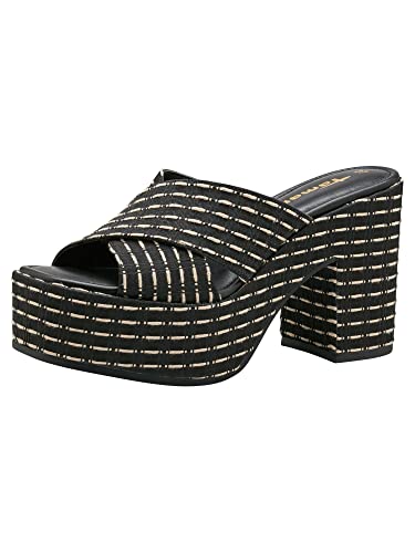 Tamaris Damen 1-1-27250-30 Slipper, Black/BEIGE, 37 EU von Tamaris