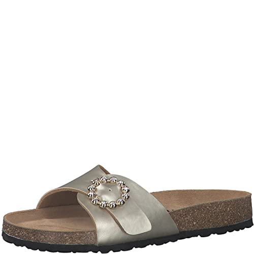 Tamaris Damen 1-1-27412-30 Slipper, Light Gold, 37 EU von Tamaris
