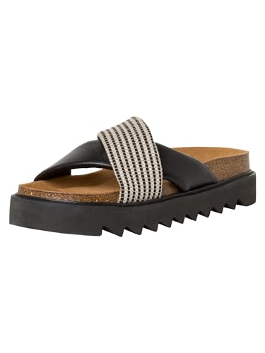 Tamaris Damen Footbed Styles Leder; BLACK COMB/schwarz; 39 EU von Tamaris