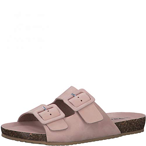 Tamaris Damen Pantoletten, Frauen Clogs,Women's,Woman,Slipper,Slides,Sandalen,Sommerschuhe,Freizeitschuhe,weiblich,Lady,Rose Uni,38 EU / 5 UK von Tamaris