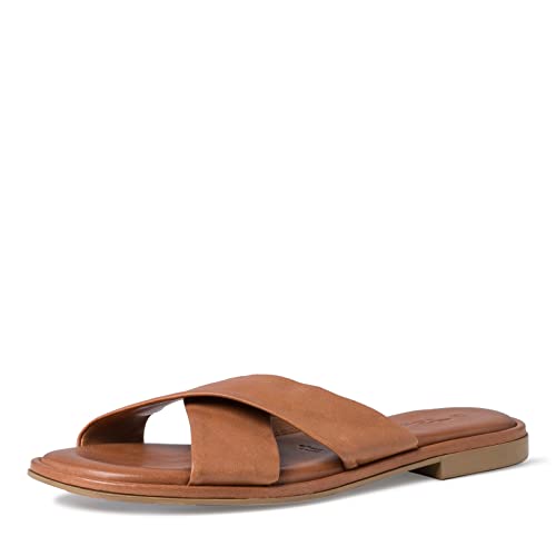Tamaris Damen Pantoletten, Frauen Slip On,TOUCHit-Fußbett,Slip-ons,Backless Slipper,Gartenschuhe,Sommerschuhe,Chestnut,37 EU / 4 UK von Tamaris