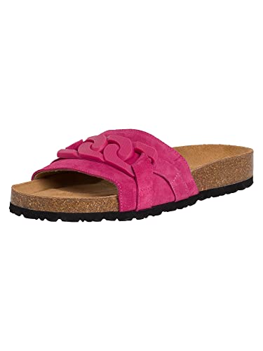 Tamaris Damen Pantoletten, Frauen Slipper,sommerclogs,Sandalen,Freizeitschuhe,Schlupfschuhe,schluepfschuhe,Slipper,Slides,Mules,Fuxia,39 EU von Tamaris