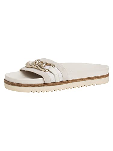 Tamaris Damen Pantoletten, Frauen Slipper,sommerclogs,Sandalen,Freizeitschuhe,Schlupfschuhe,schluepfschuhe,Slipper,Slides,Mules,Ivory,36 EU von Tamaris