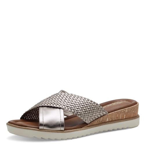 Tamaris Essential Damenschuhe Pantolette Gold Freizeit, Schuhgröße:36 EU von Tamaris