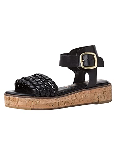 Tamaris Damen Plateausandalen, Frauen Sandaletten,TOUCHit-Fußbett,Plateausandaletten,Dicke Sohle,bequem,Women's,Woman,Lady,Black,36 EU / 3.5 UK von Tamaris