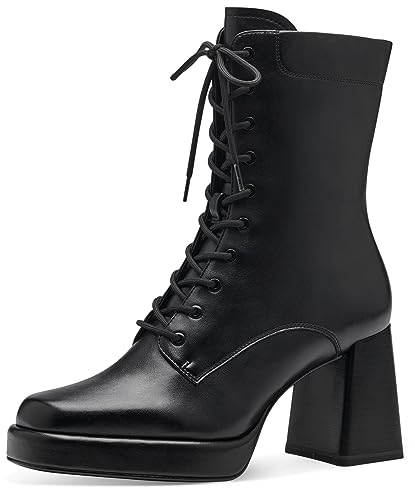 Tamaris Damen Plateaustiefeletten, Frauen Stiefeletten,TOUCHit-Fußbett,uebergangsstiefel,plateauabsatz,hoch,Boots,Stiefel,Bootee,Black,38 EU von Tamaris