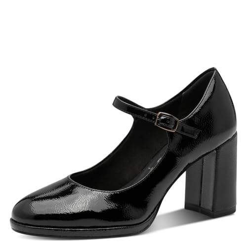 Tamaris Damen Pumps Vegan schwarz 37 von Tamaris