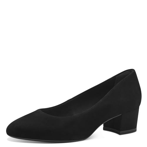 Tamaris Damen Pumps Leder Blockabsatz; BLACK/schwarz; 37 EU von Tamaris
