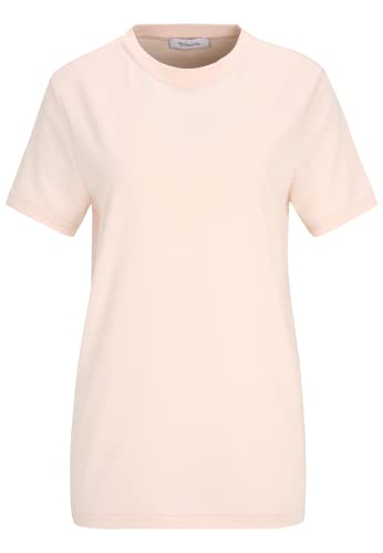 Tamaris Damen Rundhalsausschnitt plain T-Shirt ADRIA Pink S von Tamaris