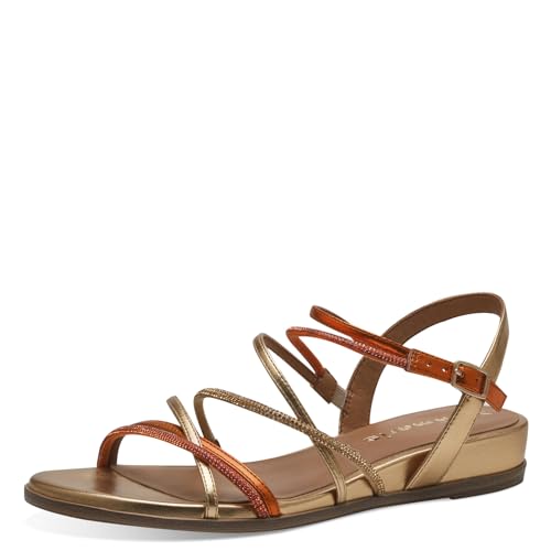 Tamaris Damen Sandalen Undefined Vegan Sommer; ORANGE COMBINED/orange; 37 von Tamaris