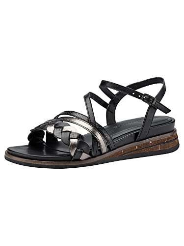 Tamaris Damen 1-1-28250-20 Sandale, Black Comb, 37 EU von Tamaris