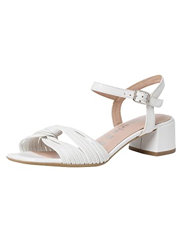 Tamaris Damen 1-1-28268-30 Sandale mit Absatz, White, 36 EU von Tamaris