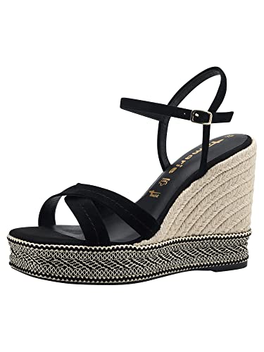 Tamaris Damen 1-1-28363-20 Sandale, Schwarz, 41 EU von Tamaris