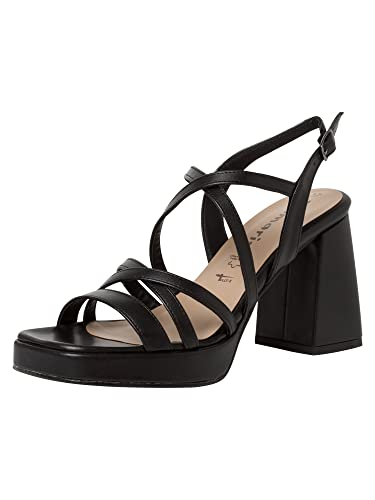 Tamaris Damen 1-1-28366-20 Sandale, Mattschwarz, 36 EU von Tamaris