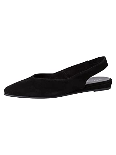 Tamaris Damen Sandaletten, Frauen Sandalen,Sommersandalen,bequem,flach,Sommerschuhe,Freizeitschuhe,offene Schuhe,Strandschuhe,Black,36 EU von Tamaris
