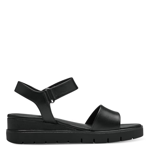 Tamaris Damen Sandaletten, Frauen Sandalen,Sommerschuhe,Freizeitschuhe,offene Schuhe,Strandschuhe,Riemchensandalen,elegant,Black,40 EU von Tamaris