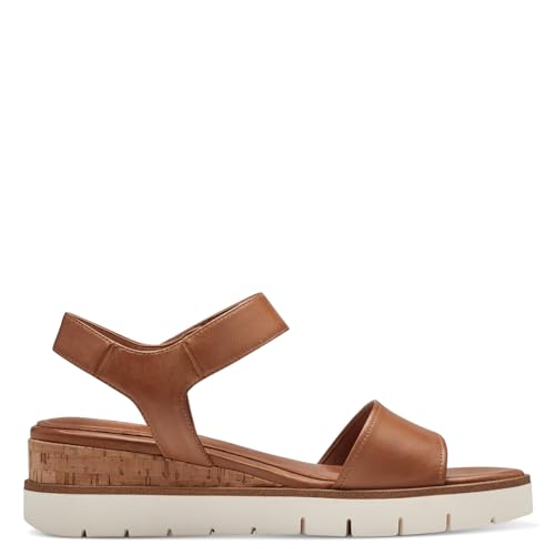 Tamaris Damen Sandaletten, Frauen Sandalen,Strandschuhe,Riemchensandalen,elegant,Leichter Absatz,Sommerschuhe,Freizeitschuhe,NUT,37 EU von Tamaris