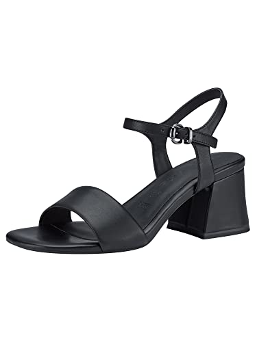 Tamaris Damen Sandaletten, Frauen Sandalen,TOUCHit-Fußbett,Freizeitschuhe,offene Schuhe,Strandschuhe,Riemchensandalen,Black Leather,37 EU von Tamaris