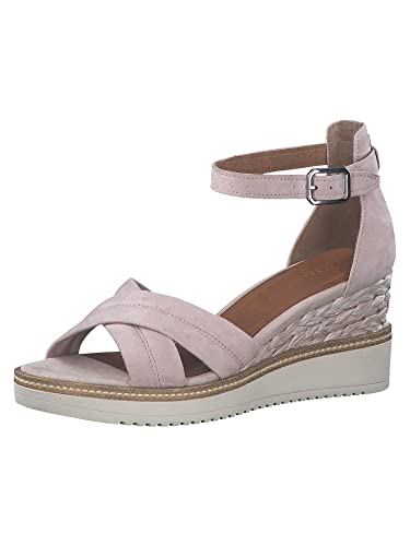 Tamaris Damen Sandaletten, Frauen Sandalen,TOUCHit-Fußbett,freizeitschuhe,offene schuhe,strandschuhe,high heels,stilettos,NUDE,36 EU von Tamaris