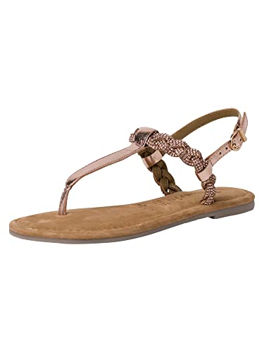 Tamaris Damen Sandaletten, Frauen Sandalen,TOUCHit-Fußbett,sommersandalen,bequem,flach,sommerschuhe,freizeitschuhe,COPPER GLAM,38 EU von Tamaris