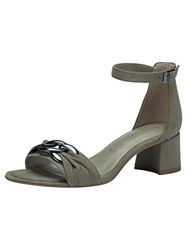 Tamaris Damen Sandaletten, Frauen Sandalen,TOUCHit-Fußbett,offene schuhe,strandschuhe,riemchensandalen,elegant,leichter absatz,SAGE,40 EU von Tamaris