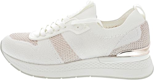 Tamaris Damen Sandaletten, Frauen Sandalen,Wechselfußbett,Sommersandalen,bequem,flach,Sommerschuhe,Freizeitschuhe,WHT/Rose Gold,36 EU von Tamaris
