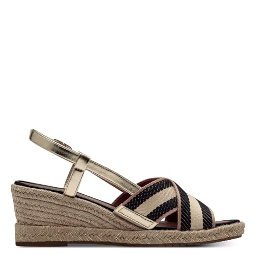 Tamaris Damen Sandaletten, Frauen Sandalen,offene Schuhe,Strandschuhe,Sommersandalen,bequem,flach,Sommerschuhe,Black Comb,39 EU von Tamaris