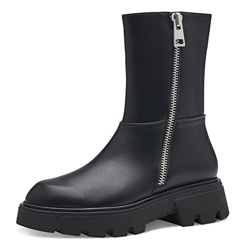 Tamaris Damen Schlupfstiefel, Frauen Stiefel,Boots,Winterstiefel,Winterschuhe,uebergangsstiefel,uebergangsschuhe,Stiefel,Booties,Black,38 EU von Tamaris