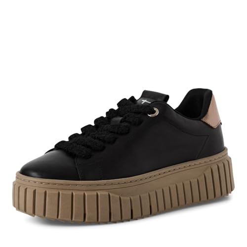 Tamaris Damen Schnürer Leder schwarz 36 von Tamaris