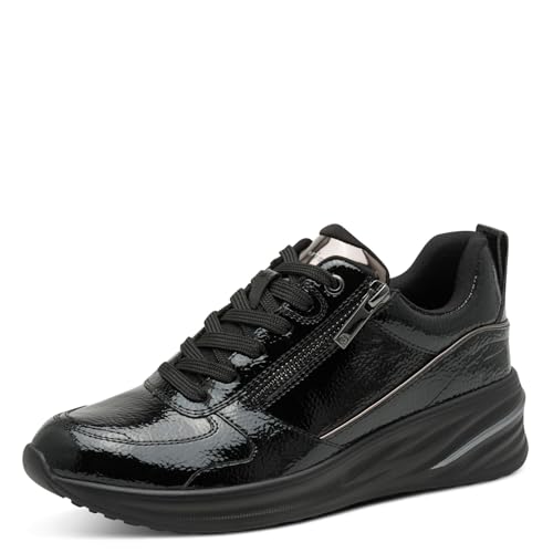 Tamaris Damen Schnürer Vegan schwarz 36 von Tamaris