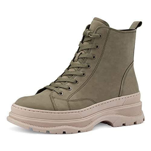 Tamaris Damen Schnürstiefel, Frauen Stiefel,TOUCHit-Fußbett,uebergangsschuhe,schnürboots,halbstiefel,schnürung,Boots,Light Khaki,37 EU von Tamaris