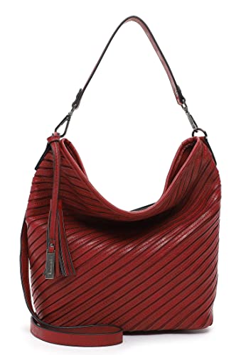 Tamaris Beutel Julina 32023 Damen Handtaschen Streifen red 600 von Tamaris