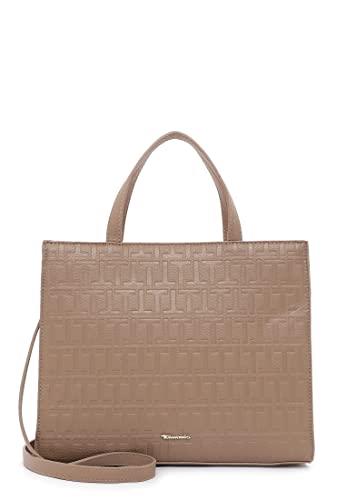 Tamaris Damen Shopper Handtasche Cityshopper mit Umhängeriemen Julia 31974, Farbe:Beige von Tamaris