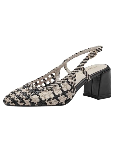 Tamaris Damen Sling Vegan Blockabsatz; Black Comb/schwarz; 39 von Tamaris