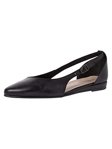 Tamaris Damen Slipper, Frauen Slip On,College Schuhe,Businessschuhe,Anzugschuhe,Office,büro,Freizeit,Slipper,Mokassins,Black Leather,39 EU von Tamaris