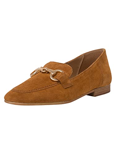 Tamaris Damen Slipper, Frauen Slip On,TOUCHit-Fußbett,schluepfschuhe,Loafer,College Schuhe,Businessschuhe,Anzugschuhe,elegant,Cognac,40 EU von Tamaris