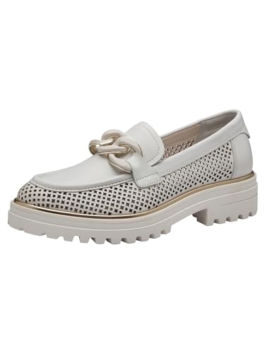 Tamaris Damen 1-24707-42 Slipper Slipper, WHT LEA Struct, 40 von Tamaris