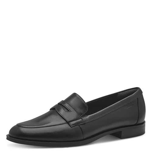 Tamaris Damen Slipper Leder schwarz 42 von Tamaris