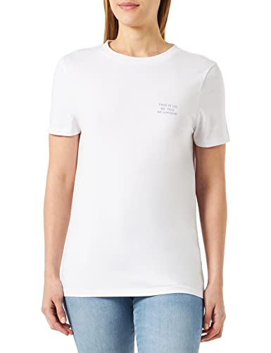 Tamaris Damen Slogan T-Shirt AVOLA Weiß XL von Tamaris