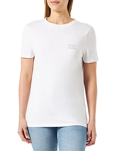 Tamaris Damen Slogan T-Shirt AVOLA Weiß XS von Tamaris