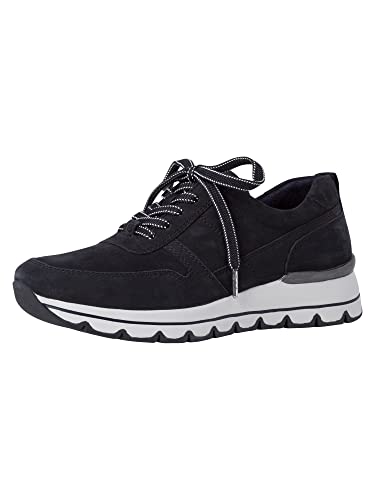 Tamaris Damen Sneaker, Frauen Low-Top Sneaker,Comfort Lining,schnürschuhe,schnürer,Halbschuhe,straßenschuhe,Sportschuhe,Navy NUBUC,39 EU / 5.5 UK von Tamaris