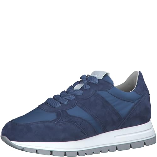 Tamaris Damen Sneaker Low Leder; OCEAN/blau; 41 EU von Tamaris