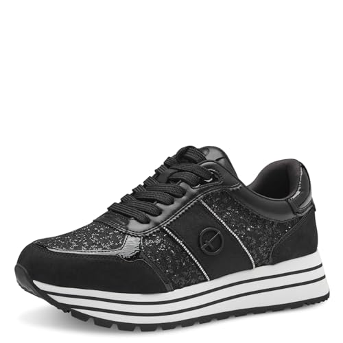 Tamaris Damen Low Sneaker Low Top 1-23727-42 Schwarz, Groesse:37 EU von Tamaris