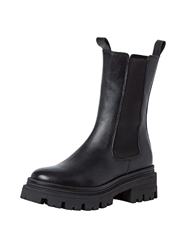 Tamaris Damen Stiefel, Frauen Klassische Stiefel,lose Einlage,Comfort Lining,reißverschluss,Winterstiefel,Winterschuhe,Black Leather,39 EU / 5.5 UK von Tamaris