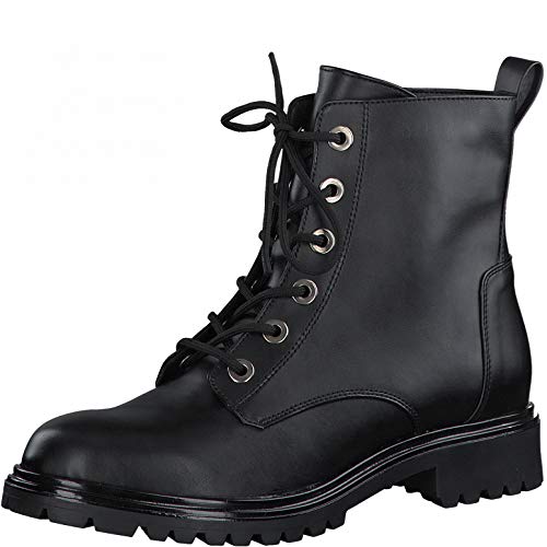 Tamaris Damen Stiefel, Frauen Schnürstiefel, boots combat schnürung weiblich lady ladies women's women woman,BLACK PATENT,38 EU / 5 UK von Tamaris